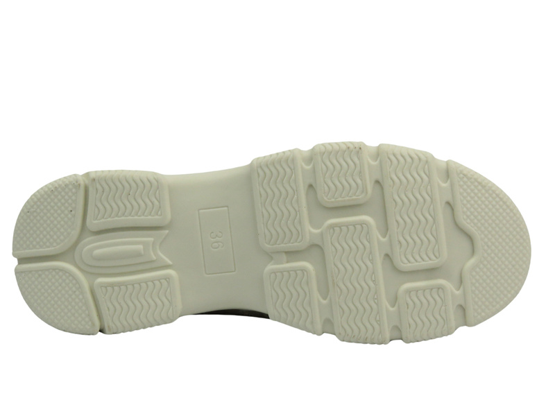 Ażurowe półbuty damskie - Unisoft 23PB02-5592, beżowe