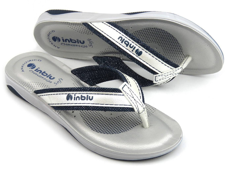 Sportowe japonki damskie - INBLU DD-07, granatowe