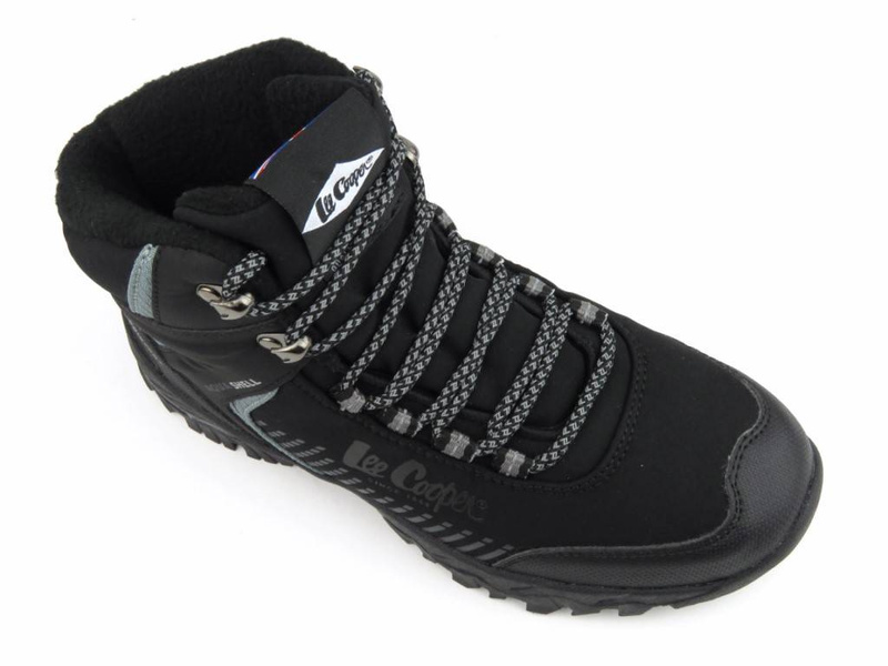 Wysokie trekkingi damskie zimowe - LEE COOPER 22-01-1427L, czarne