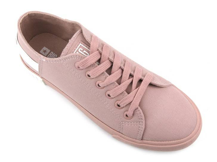 Trampki damskie przed kostkę - BIG STAR LL274040, różowe