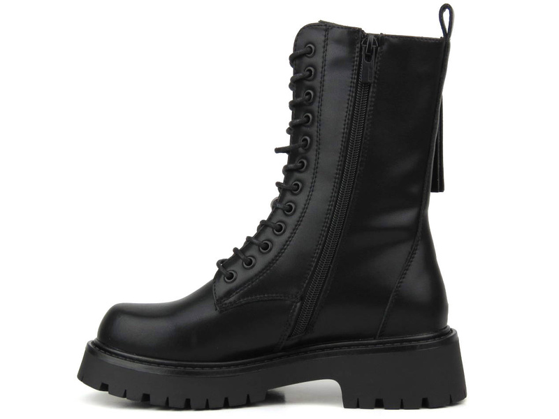 Workery, botki damskie z ociepleniem - BIG STAR KK274494, czarne
