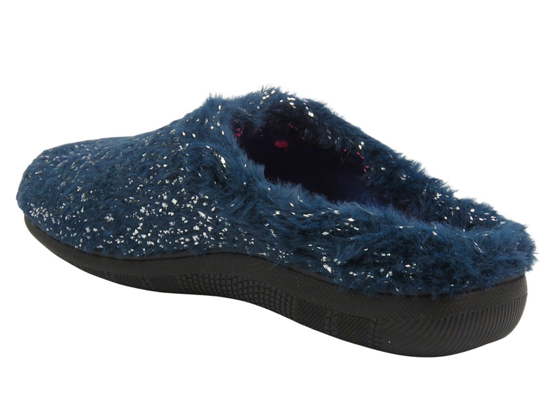 Kapcie Damskie INBLU ELOISE Granatowe Wsuwane 