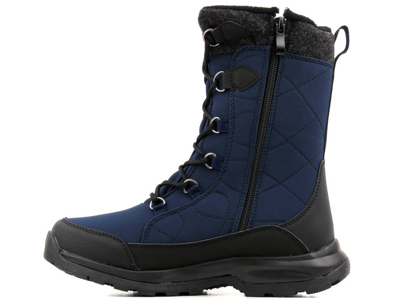 Wysokie buty zimowe, śniegowce damskie DK TECH SoftShell 2105, granatowe