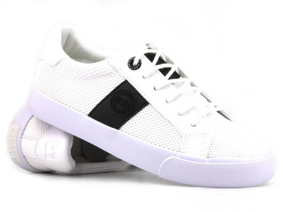 Trampki damskie niskie - BIG STAR JJ274569, białe