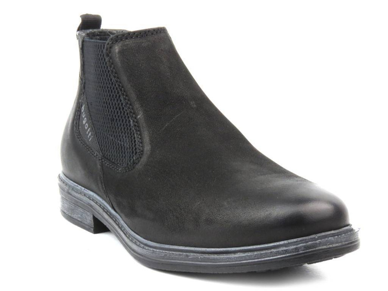 Skórzane sztyblety męskie BUGATTI 311-A8Z30-3500, czarne