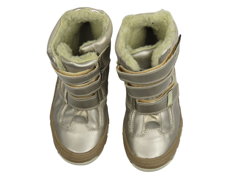 Trzewiki dziecięce dziewczęce platynowe Kornecki 06390