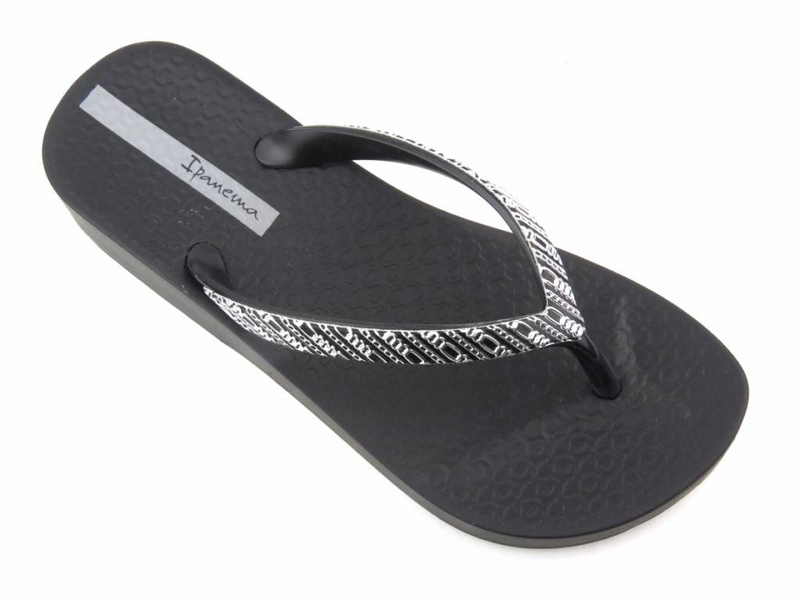 Japonki damskie na platformie - Ipanema 83307, czarne