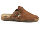 Skórzane klapki męskie polskiej marki HELIOS Komfort 011, brązowe