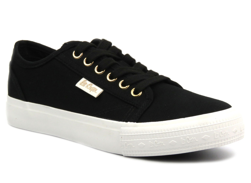 Trampki damskie przed kostkę - Lee Cooper LCW-24-31-2202, czarne