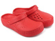 Piankowe klapki damskie, clogsy- BIG STAR II275004, czerwone
