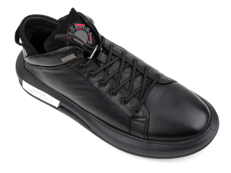 Ciepłe, zimowe buty męskie sportowe - JOHN DOUBARE H1706-W52-A59R, czarne