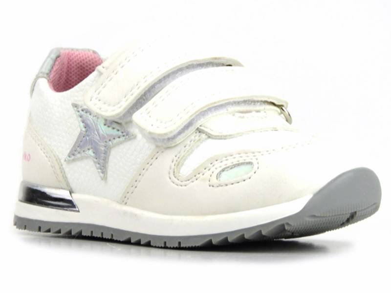 Buty dziecięce sportowe ze skórzaną wkładką - Wojtyłko 22009, białe