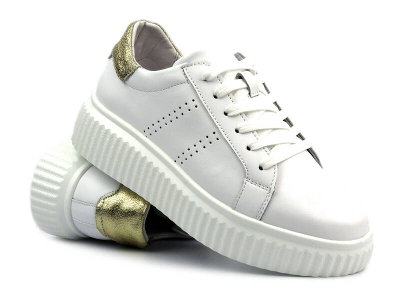 Buty sportowe, sneakersy damskie wsuwane - VENEZIA RS31215, białe