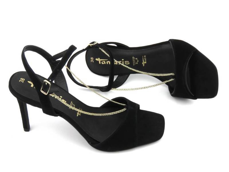 Eleganckie sandały damskie na szpilce - Tamaris 28004-20, czarne