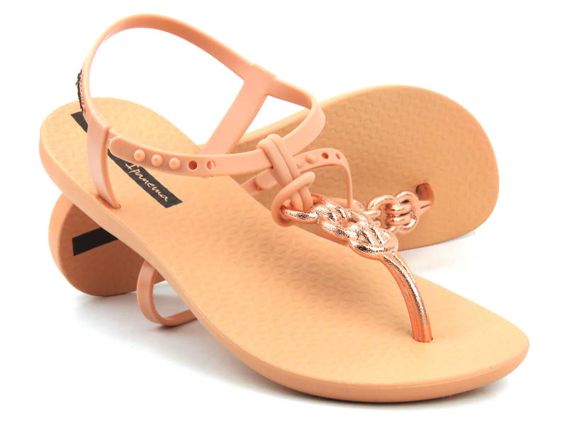 Gumowe sandały damskie typu japonki - IPANEMA 83183, różowe