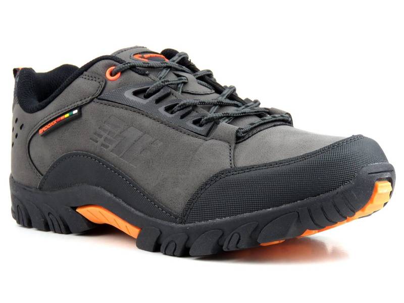 Niskie buty męskie trekkingowe - BADOXX MXC-8229, szare