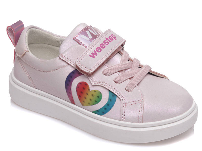 Skórzane obuwie dziecięce europejskiej marki - WEESTEP R522163572, różowe
