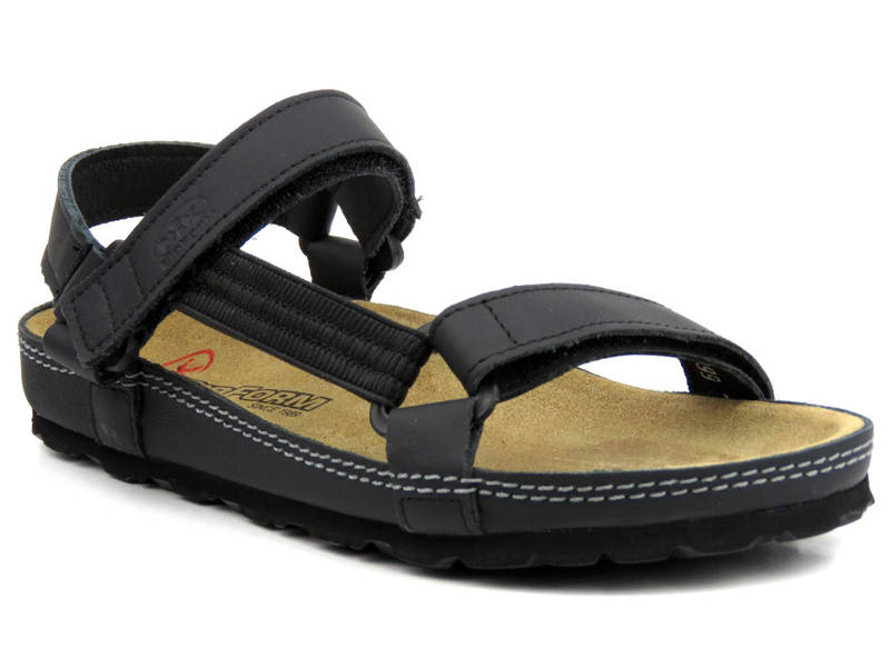 Sportowe sandały damskie - NIK 07-0090-42, czarne