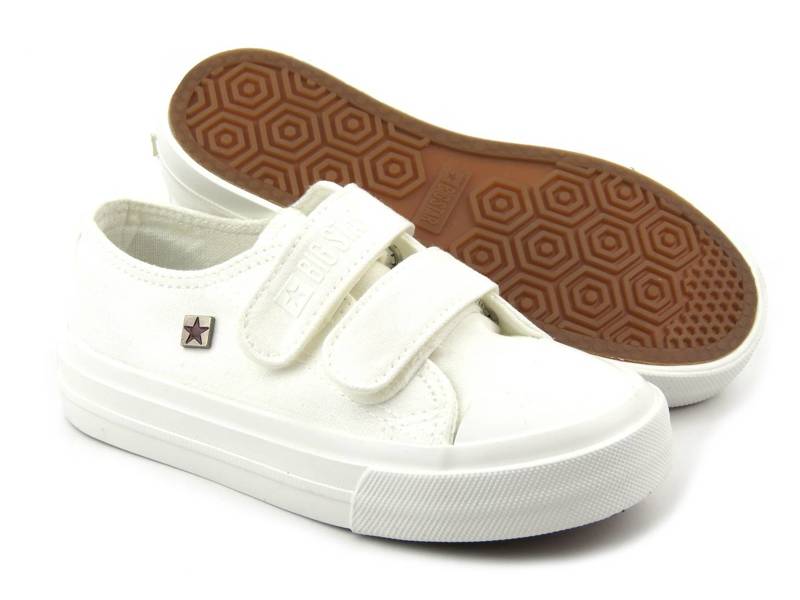 Trampki, buty sportowe dziecięce BIG STAR FF374096, białe