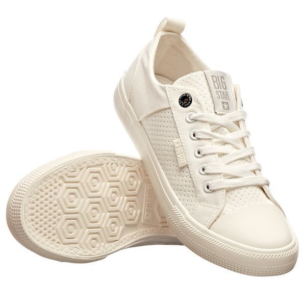 Trampki damskie, buty sportowe Big Star HH274017, białe