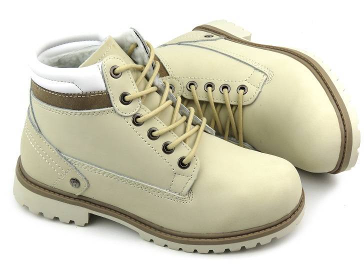 Trapery, ciepłe buty damskie zimowe - DK XC171073, jasnoszare