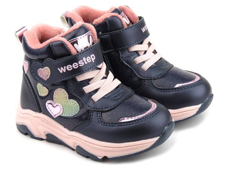 Trzewiki, buty zimowe dziecięce - Weestep R563365117DB, granatowe
