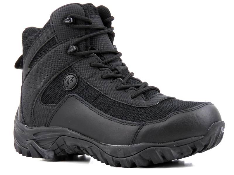 Wysokie buty męskie trekkingowe z membraną - VEMONT 9AT2016C, czarne