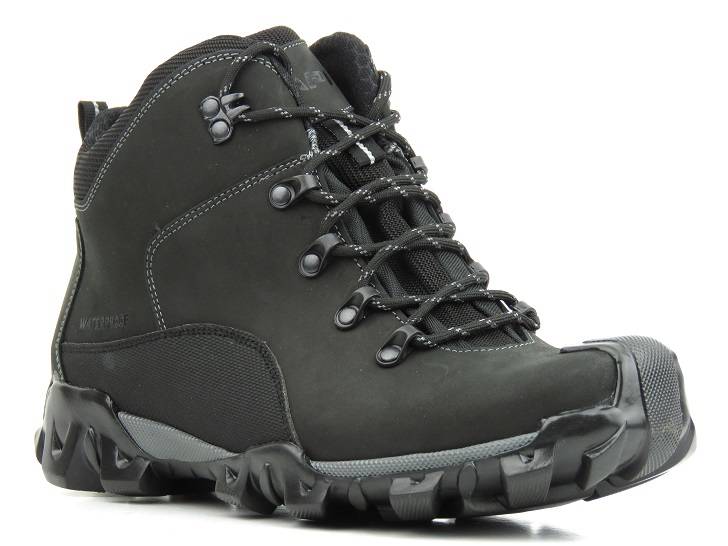 Wysokie trekkingi męskie z membraną WATERPROOF- TAPI H-4163, czarne