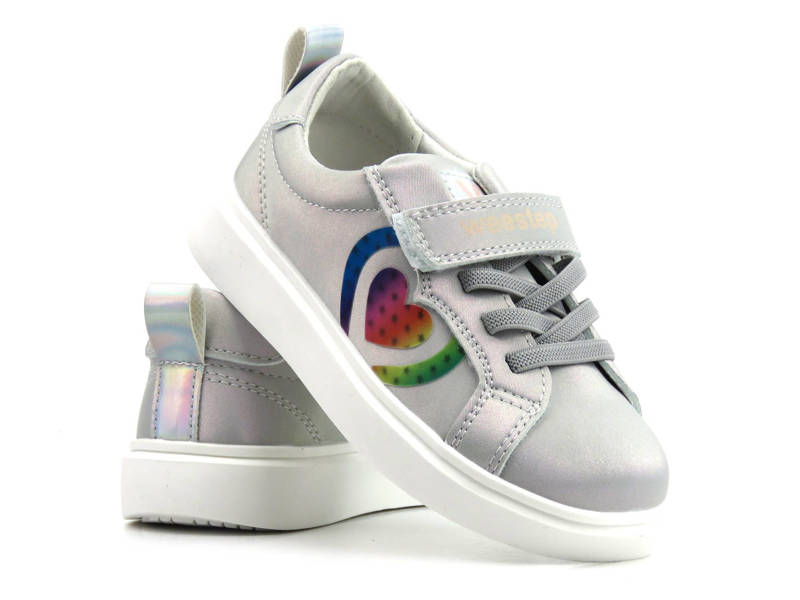 Buty dziecięce sportowe wysokogatunkowe - WEESTEP R522163572, srebrne