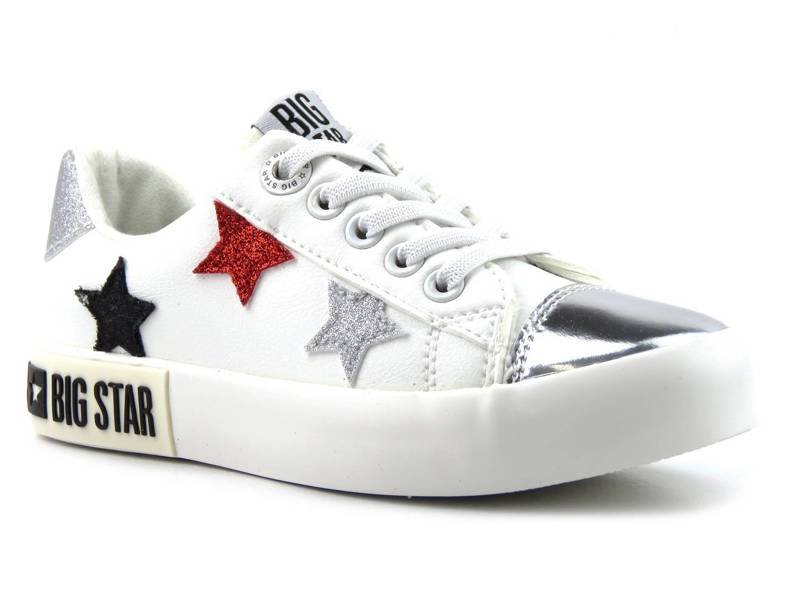 Buty sportowe dziecięce BIG STAR II374032, białe w gwiazdki