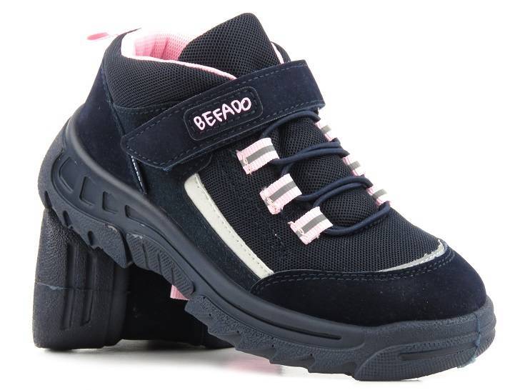 Buty trekkingowe dziecięce wodoodporne BEFADO 515Y001, granatowe