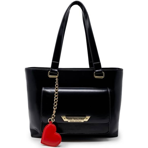 Elegancka torebka damska - Love Moschino JC4141PP1LLM1000, czarna