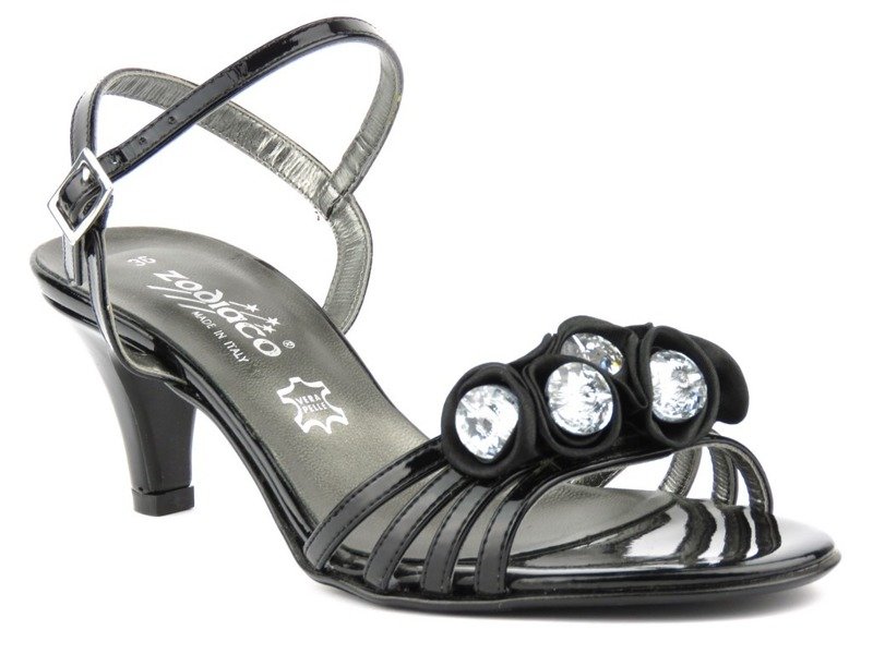 Eleganckie sandały damskie Zodiaco C122S, czarne
