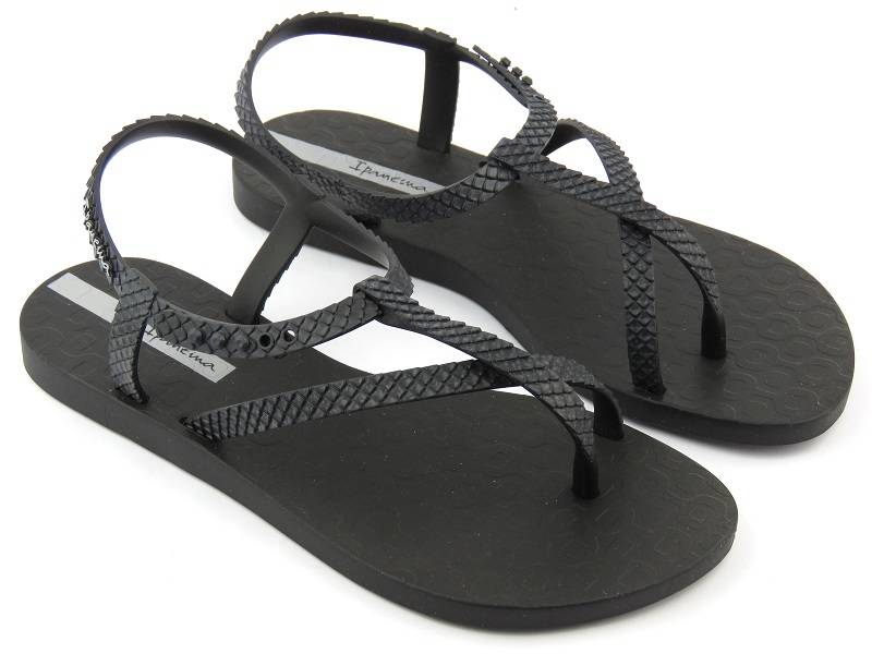 Lekkie sandały, japonki damskie IPANEMA 82931, czarne
