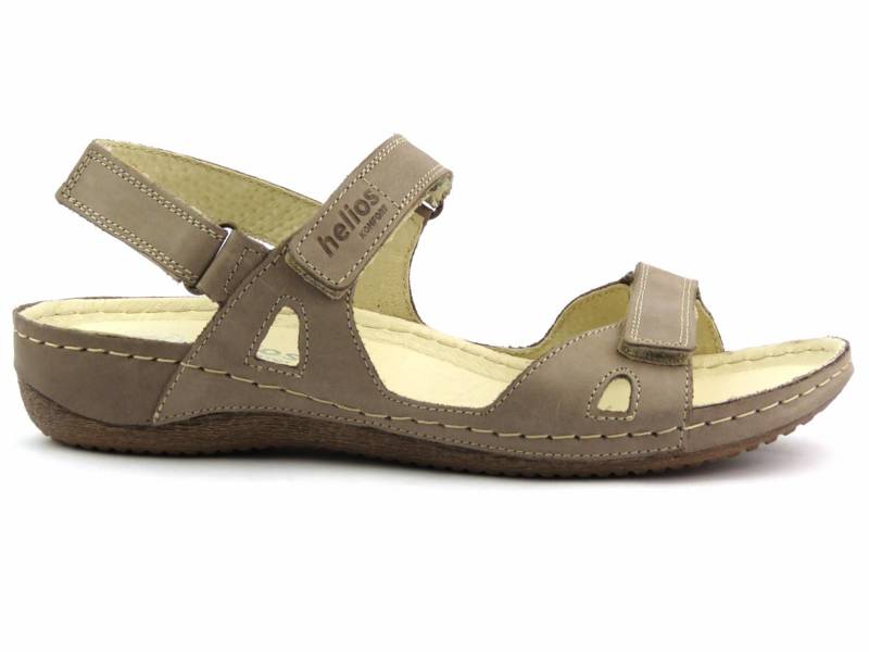 Miękkie, wygodne sandały damskie HELIOS Komfort 205, beżowe