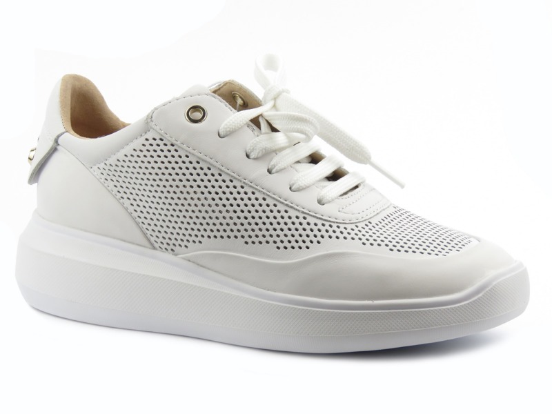 Sneakersy damskie Geox D84APA, białe