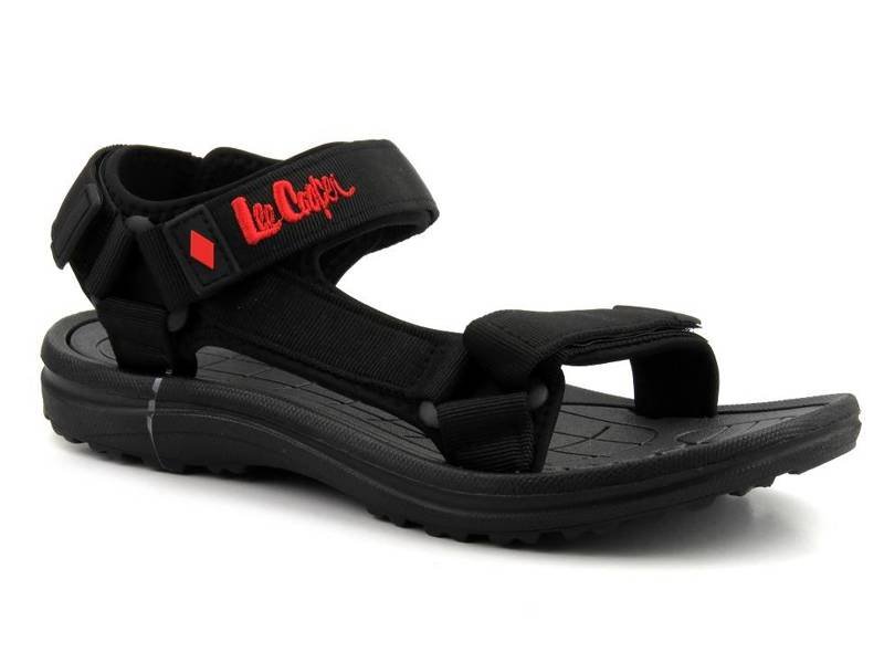 Sportowe sandały męskie Lee Cooper 21-34-0190M, czarne
