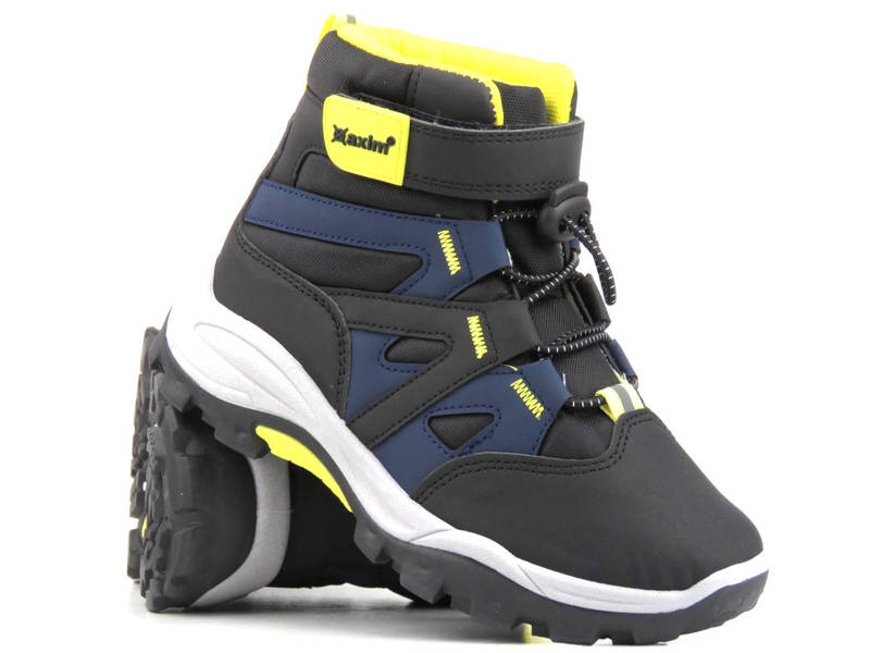 Trzewiki, buty sportowe zimowe dla chłopca - AXIM 23017, czarne