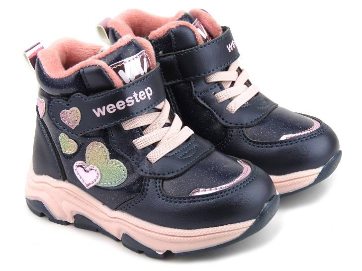 Trzewiki, buty zimowe dziecięce - Weestep R563365117DB, granatowe
