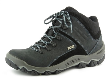 Wysokie buty damskie trekkingowe z membraną - BADURA 9046, czarne